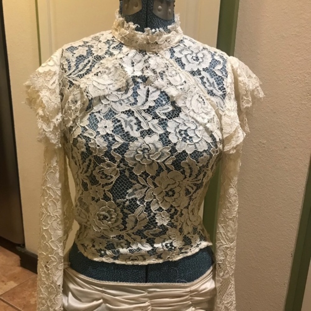 Reformation Lace Top